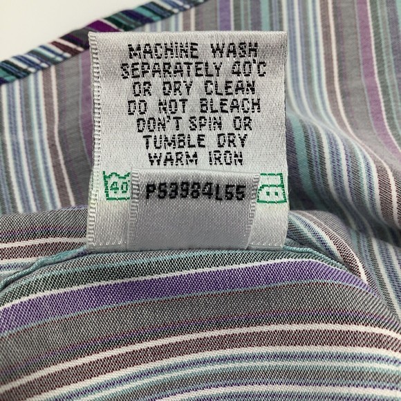 Bugatchi Mens Classic Fit Long‎ Sleeve Button Up Shirt Striped Size XL - Picture 8 of 8